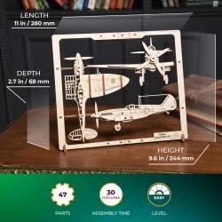 PUZZLE 2.5D AVION DE COMBATE