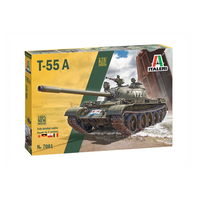 MODELO 1:72 T-55A (Medium Battle Tank) MODELO 1:72 T-55A (Medium Battle Tank)