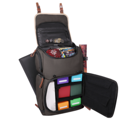 MOCHILA PORTADORA DE JUEGOS DE CARTAS COLOR GRIS MOCHILA PORTADORA DE JUEGOS DE CARTAS COLOR GRIS