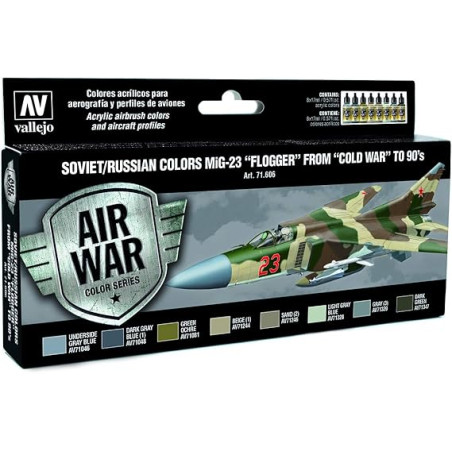 MODEL AIR SET: SOVIET/RUSSIAN AF MIG-23 FLOGGER (8) MODEL AIR SET: SOVIET/RUSSIAN AF MIG-23 FLOGGER (8)