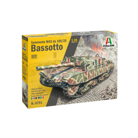 MODELO 1:35 SEMOVENTE M43 da 105/25 "Bassotto" MODELO 1:35 SEMOVENTE M43 da 105/25 "Bassotto"