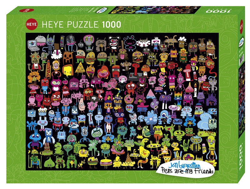 Puzzle 1000 pzs. BURGERMAN, Doodle Rainbow
