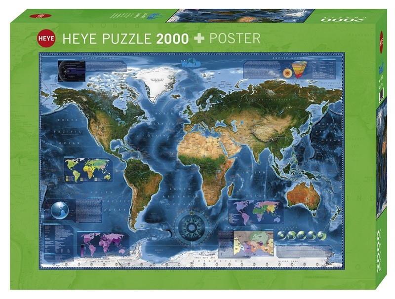Puzzle 2000 pzs. ZIGIC, Satellite Map