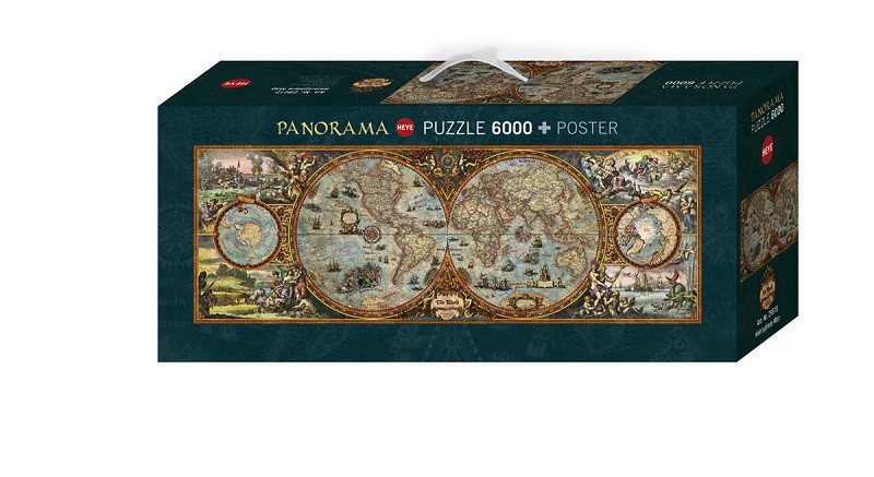Puzzle 6000 pzs. ZIGIC, Hemisphere Map