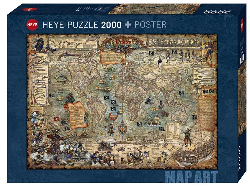Puzzle 2000 pzs. ZIGIC, Pirate World