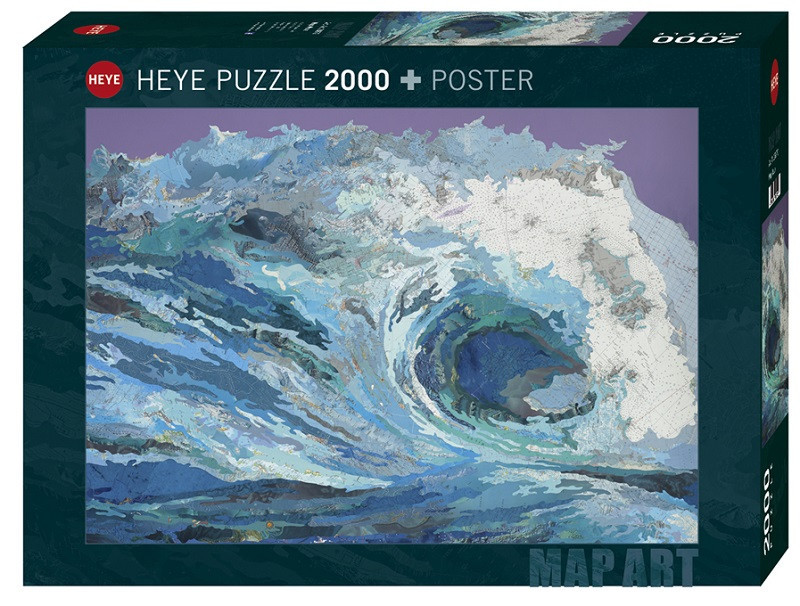 Puzzle 2000 pzs. Map Art, Map Wave