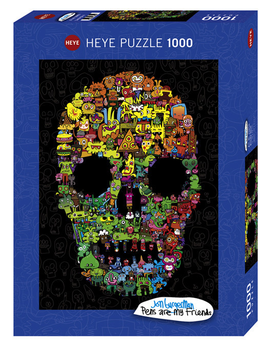 Puzzle 1000 pzs. BURGERMAN, Doodle Skull