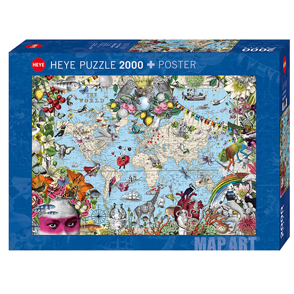 Puzzle 2000 pzs. PABUKU, Quirky World