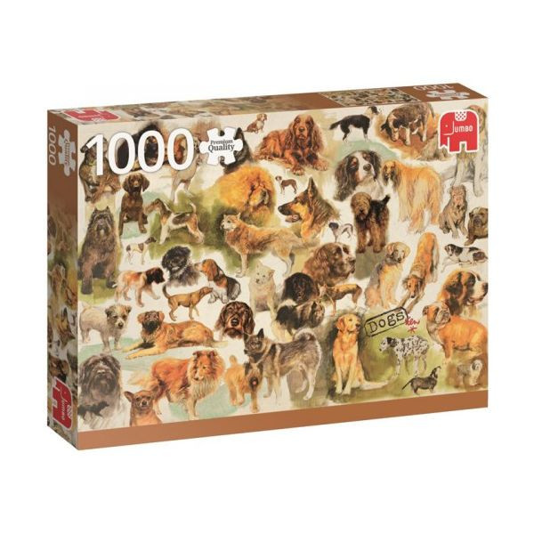 Puzzle 1000 pzs. PC Dogs Poster