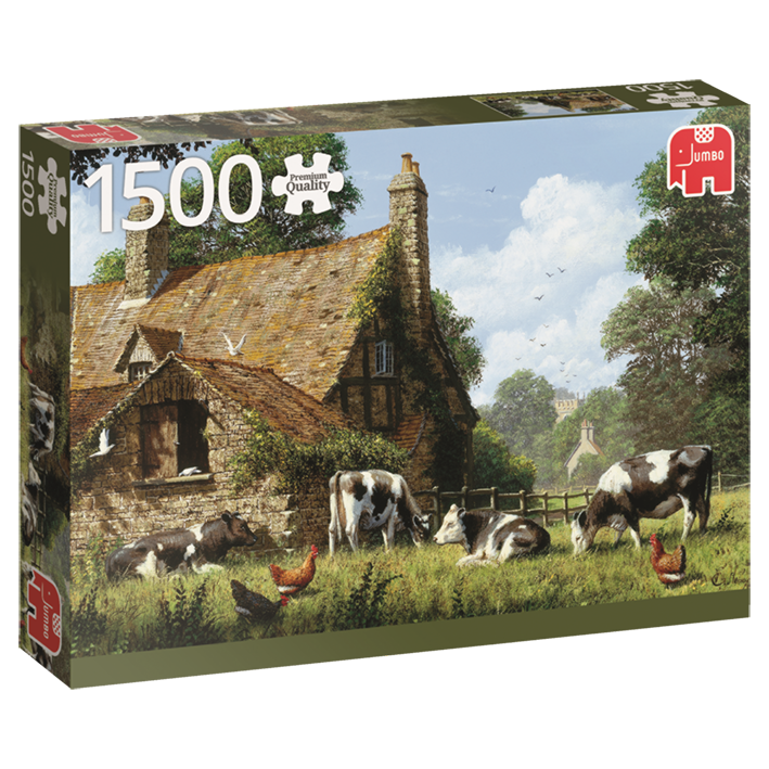 Puzzle 1500 pzs. PC Cows at a Farm