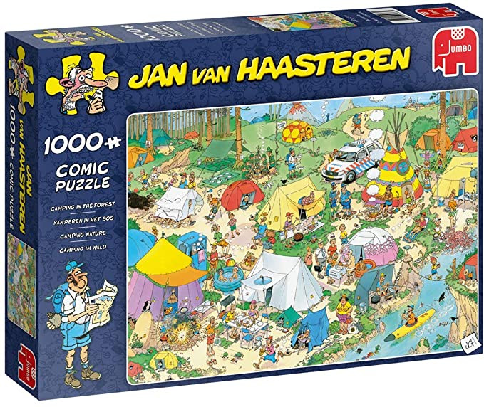 Puzzle 1000 pzs. Jan van Haasteren, Camping in the Forest
