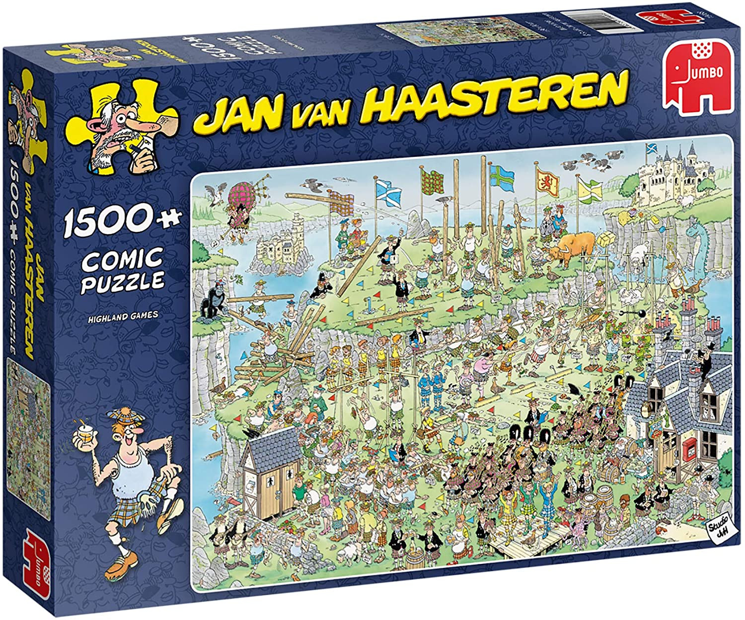 Puzzle 1500 pzs. Jan van Haasteren, Highland Games
