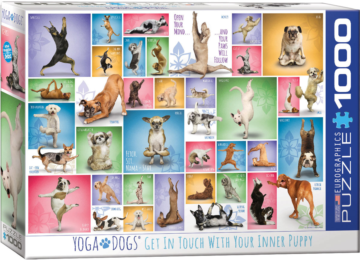 Puzzle 1000 pzs. Yoga Dogs