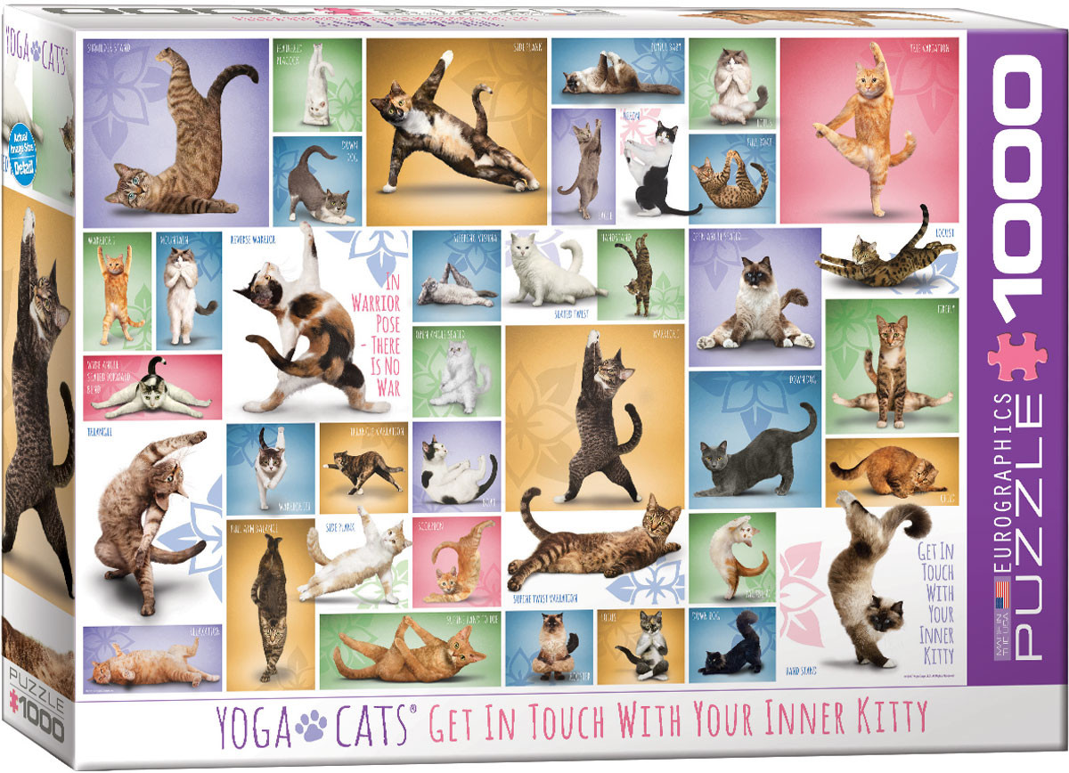 Puzzle 1000 pzs. Yoga Cats