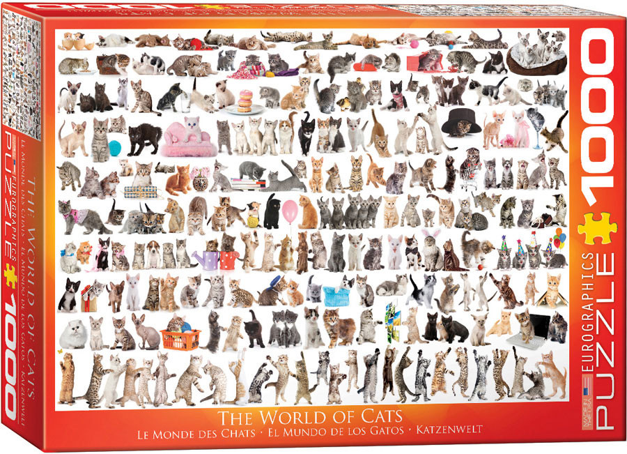 Puzzle 1000 pzs. The World of Cats