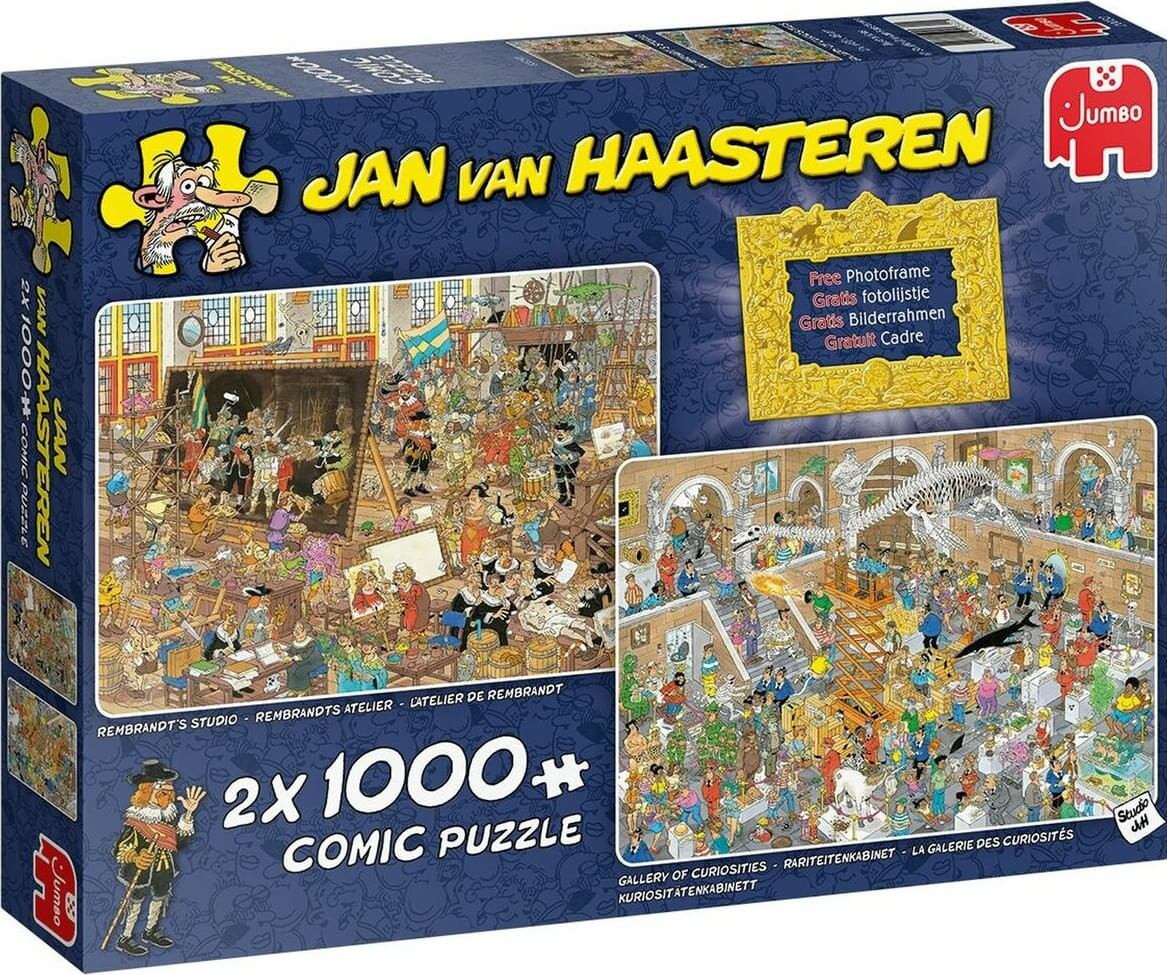 Puzzle 2x1000 pzs. Jan van Haasteren, A Trip to the Museum