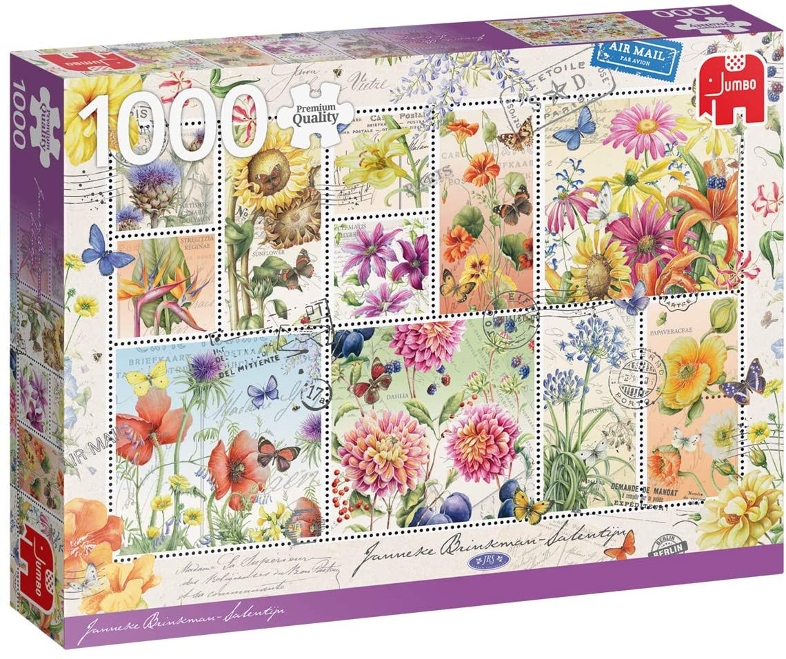Puzzle 1000 pzs. J. Brinkman, Flower Stamps Summer