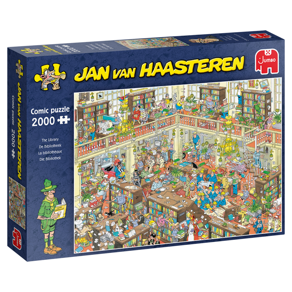 Puzzle 2000 pzs. Jan van Haasteren, The Library