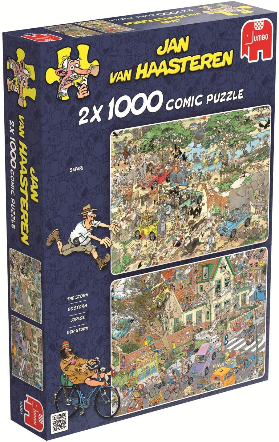 Puzzle 2x1000 pzs. Jan van Haasteren, Safary & Storm