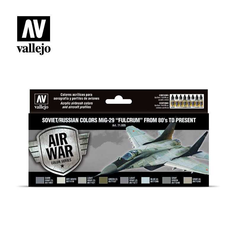 MODEL AIR SET: SOVIET/RUSSIAN AF MIG-29 FULCRUM (8)